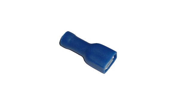 Cosse faston femelle bleu fil 1,5 à 2,5mm² - 6,3x0,8mm à sertir